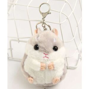 Fuzzy Hamster Keychain 